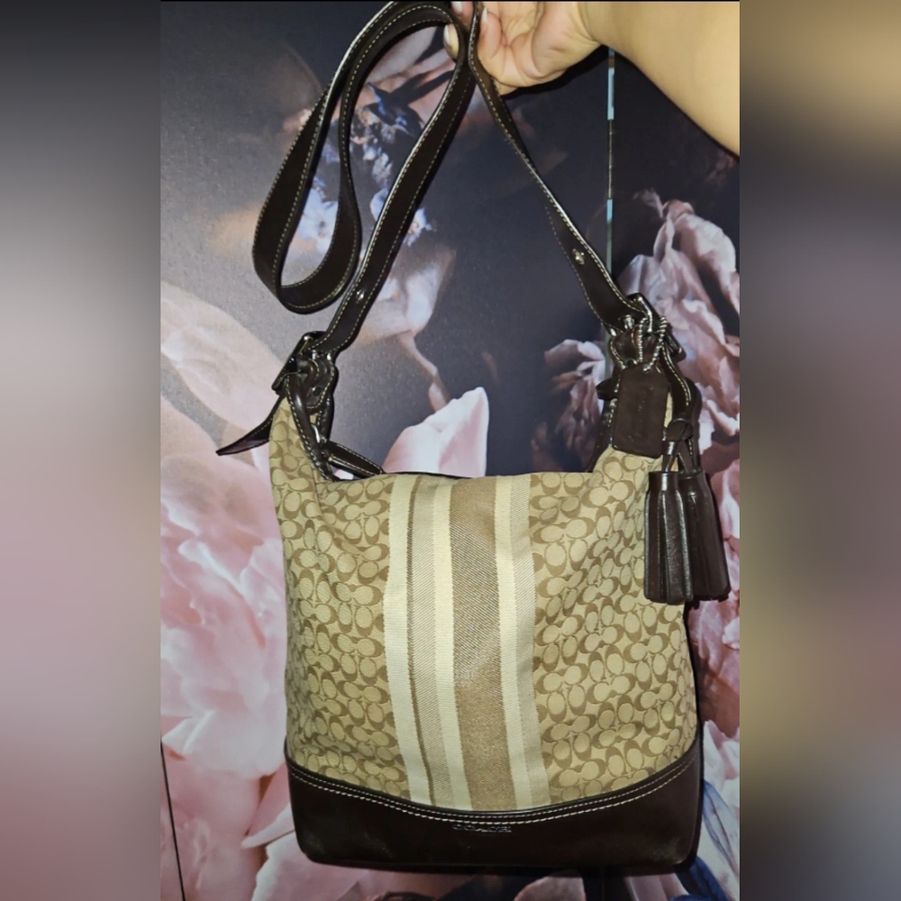Coach Legacy Signature Stripe Duffle Bag 2012